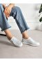 Meda White Genuine Leather Women's Shoes - 2