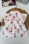 My Little One's Skin-Friendly Heart Printed Girls' Summer Set - Pink - 2