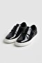 Mojo Boys' Classic Patent Leather Shoes with Velcro Straps, Sizes 26–35, Black - 3
