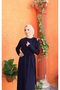 Wonderful Belted Buckle Cross Sandy Dress - 5