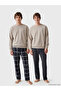 Black Standard Fit Men's Pajama Bottoms 2-Piece Set - 8