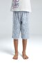Girl's Floral Print Capri Set 8-15 Years White - 4
