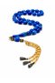 Beirut Arpa Cut Premium Prayer Beads with Patterned Gold Color Chain and Tassels, Stylish Gift for Men
