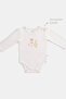 Modal Cotton Newborn Baby Long Sleeve Snap Fastener Bodysuit L Farmyard Pink - 5