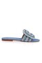 Shuw Women's Slippers with Interlocking Cross Straps and Stones - 2