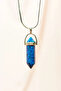 Labradorite natural stone handmade design necklace with chain: 3.5 cm chain: 20 cm boxed