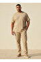 Men Regular Fit Crew Neck Short Sleeve Embossed T-shirt - 3