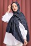 Premium Patterned Jacquard Shawl Series Indigo - 2