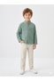 Boy's Linen Trousers and Collared Shirt Double Set - 3