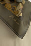 Garden whisper twill silk scarf - green - 4