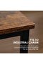 Coffee Table 3-tier 120x60cm - Living Room Table, Tea Table With Steel Frame and 2 Shelves Industrial Design, Scandinavian Style, Easy Assembly, Sofa Table, Side Table - 6