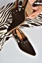 Y654307702 Brown Genuine Leather Suede Low Heel Western Shoes
