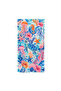 Blue and Pink Seashell Patterned Beach Towel - 3