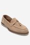 Ilvena Beige Suede Genuine Leather Women's Loafer Shoes - 3