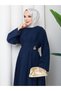 Pens Accessory Belt Detailed Hijab Dress Rc6051 - 7