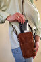 Suede Phone Bag Leather Phone Bag Small Bag Leather Bag Strap Bag - 5