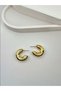 Zr Model Gold Hoop Earrings