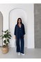 Women's Modal Fabric Bat Sleeve Kimono Double Set - 2