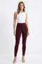 Ladybom Women's Burgundy High Waist Tights - 2