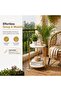 Side Table 2-Tier Round Marble Finish Top 60x30cm - End Coffee table MDF desktop with below Storage Accent Table for Living Room, Balcony, Sofa side Table - White - 7