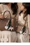 3-Piece Leather Bag Charm Set – Korean Style Bag Accessory with Heart & Horse Figures |   Bag Charm Keychain - 5