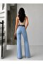 Ice Cream Color Spanish/Flare Leg Cuffs with Belt - 4