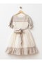 Fisto Striped Plaid Combination Girls' Dress - 2