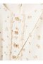 Embroidery Detailed Muslin Top with Flounces Stylish Children's Dress - 4