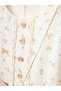 Embroidery Detailed Muslin Top with Flounces Stylish Children's Dress - 4