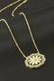 Ilkeshop Daisy Enamel Zircon Stone Necklace (215112) - Yellow - 2