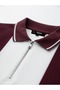 Men's Zippered Polo Collar Striped Summer T-Shirt - 4