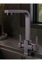 Aritmali Brass Body Square Model Luxury Kitchen Sink Faucet Smoke-Anthracite - 2