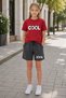 Busekids Girls Multi-Colored Printed T-Shirt & Shorts Bottom-Top Set