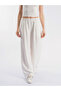 Linen Fabric Wide Leg Relaxed Fit Trousers