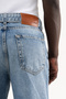 Men's Oversize Baggy Washed Jean Trousers Blue - 5