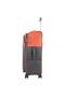 Dashway Spinner 4 Wheel Soft Trolley, 58 cm, Orange/Grey - 3