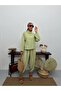 Women's Button Detailed Relaxed Fit Two-Piece Set - 8