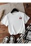 Oversize Cherries Cherry Printed 100% Cotton Crew Neck T-Shirt - 2