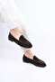 Laceless Drawstring Tpu Sole Genuine Leather Loafer 343-265-2660 Women's Shoes