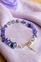 Amethyst Stone Bracelet Dorika Bracelet Broken Stone Bracelet Real Natural Stone Steel Metal - 6