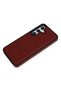 Ilkeshop New Galaxy S24 Case Ozzi Magsafe Leather Cover (221350) - Red - 4