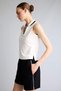 Stretch Fabric Standard Fit Polo Collar Sleeveless Sportsman T-Shirt H7106Ax26Sm - 3