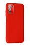 Ilkeshop New Galaxy A03S Case Launch Glass Cover (141838) - Red - 2