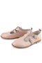Rakerplus 100% Leather Powder Glitter Buckle Girls' T-Bar Ballerina Shoes - 3