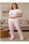 Women's Pajama Set Gray Ribbon Cat - 3