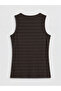 Esvab • Modern & Distinctive Zero Roba Collar Striped Women's Tank Top - 3