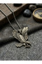 Minimalist Style Stainless Steel Men's Necklace with Eagle Figure