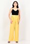 Women Wide Fit Solid Palazzo Pants, Mimosa - 4