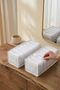 6 Pcs Medium Size Drawer and Cabinet Accordion Organizer - White 15X43X14 cm - 2