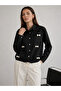 Bow Detailed Comfortable Fit Long Sleeve Lace-Up Women's Shirt - 4